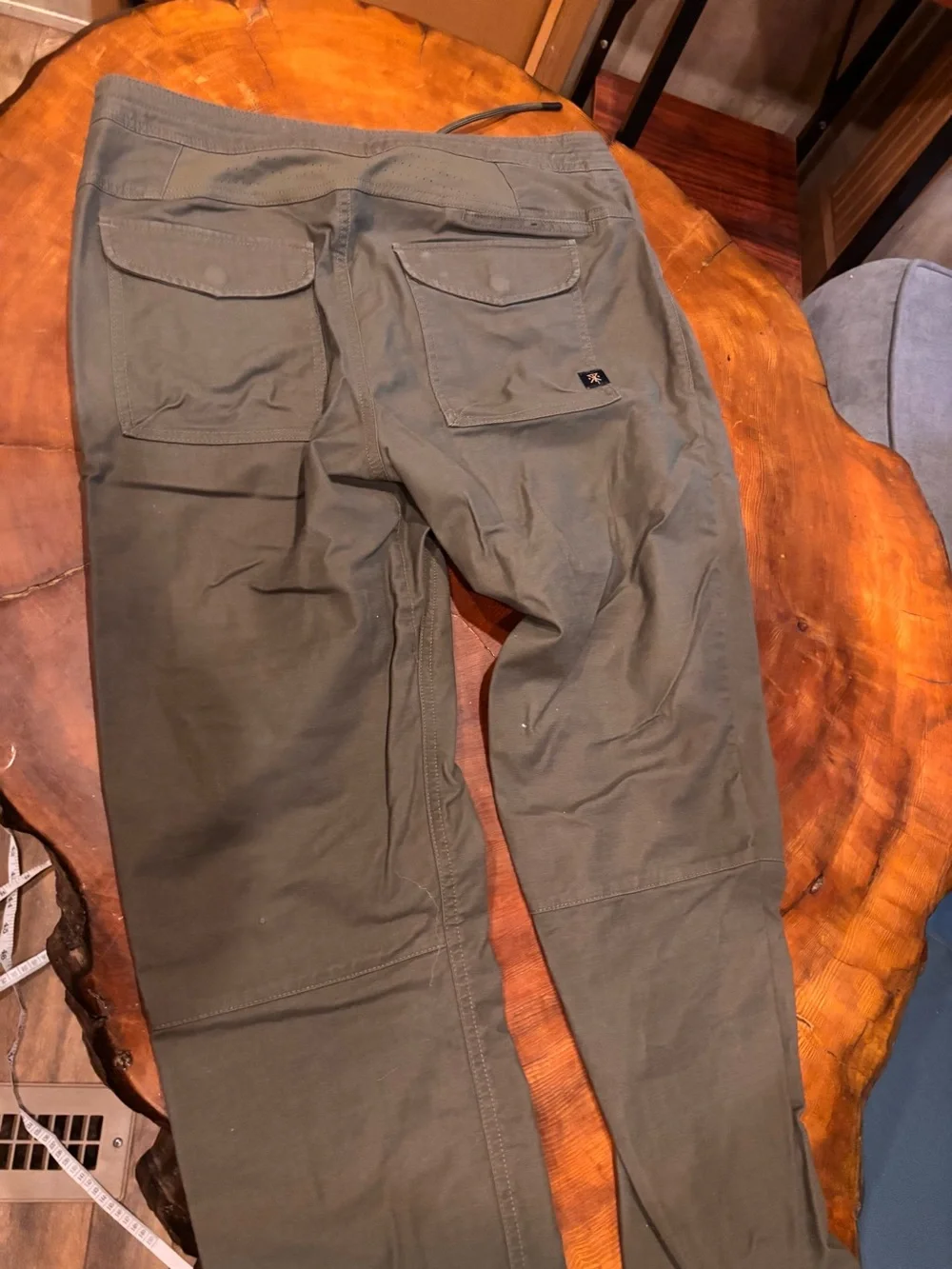 Men's Roark Olive Green Layover Traveller Pants